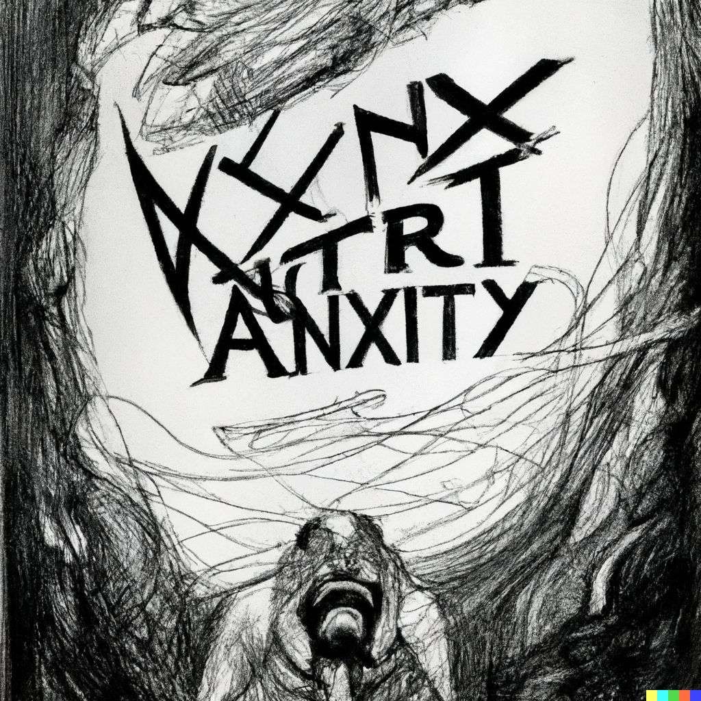 a representation of anxiety, print by Bernie Wrightson
